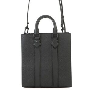 LOUIS VUITTON Sac Plat Monogram・Taurillon Black M21884